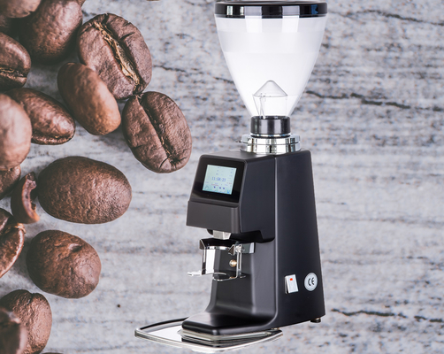 64mm Flat Burr Coffee Grinder Touch Screen Espresso Coffee Bean Grinder Machine