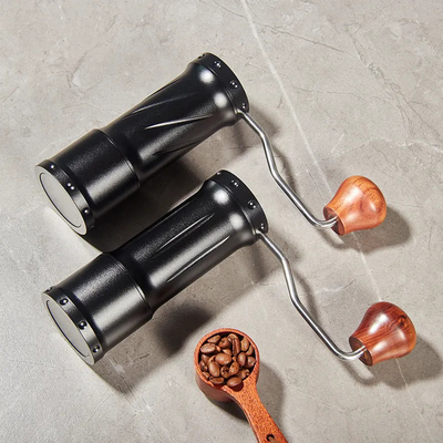Industry Conical Body Manual Coffee Beans Grinder Single Dose Titanium Coating