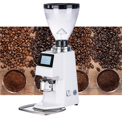 64mm Touch Screen Coffee Grinder 20 - 25kg/H Grinding Speed 1.7kg Capacity