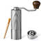 Stainless Steel Metal Conical Burr Manual Coffee Bean Grinder Commercial Portable Washable Hand Cranked