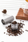 Brushed Stainless Steel Ceramic Coffee Bean Grinder Aluminium
