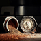 Metal Aluminum Manual Coffee Beans Grinder Hexagonal Adjustable Setting For Household Travel