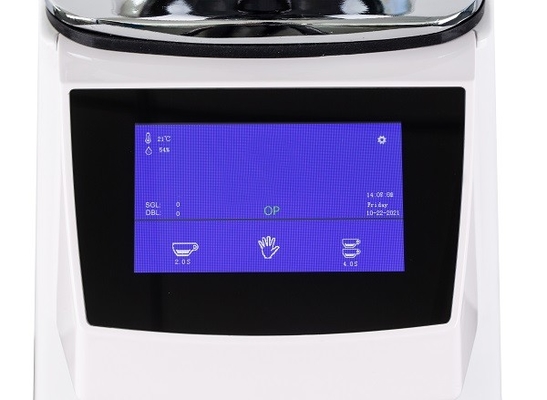 Touch Screen Commercial Coffee Grinder 550W Power Custom Voltage Aluminium Alloy/ABS 64mm Grinding Disc