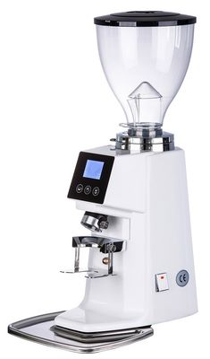 Touch Screen Coffee Grinder 370W Black / White Electric Bean Mill 10-15kg/h Grinding Speed